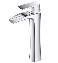 Fresca Fortore Single Hole Vessel Mount Bathroom Vanity Faucet - Chrome