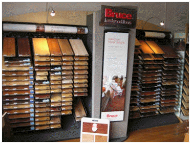 Bruce Hardwood Flooring Display 