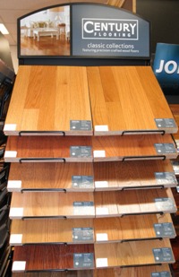 Century Hardwood Flooring Display