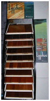 Lyptus Hardwood Flooring Display 