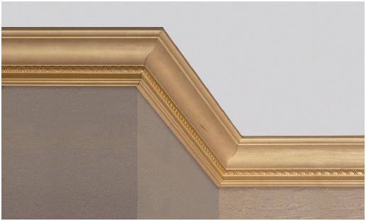 WHW1631 Ornamental EMBOSSED ROPE CORNICE MLDG 3-3/4"  