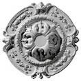 16 3/8"OD x 2 3/4"ID x 1 3/4"P Southampton Ceiling Medallion